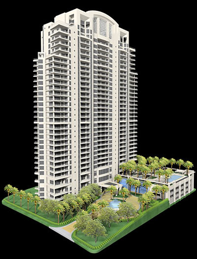 Turnberry Tower Residences at the Galleria Exterior Rendering