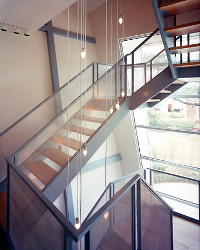 Interior View of Stairway, 1 Waverly Ct.