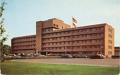 Postcard of Original 1954 St. Lukeâ€™s Episcopal HospitalÂ Building