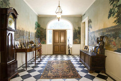 Entry Hall of 3740 Willowick Dr. in River Oaks by Architect John Staub