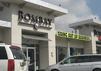 Bombay Store in the Rice Village, Going Out of Business