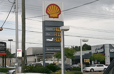 Shell Station at 3803 Westheimer at Weslayan, Houston