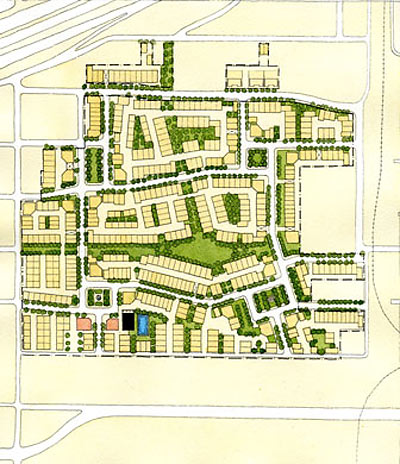 Seventh at 5th Site Plan Version One for Many Diversified Interests Superfund Site in Fifth Ward, Houston