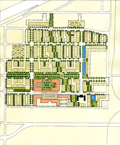Seventh at 5th Site Plan Version Two for Many Diversified Interests Superfund Site in Fifth Ward, Houston