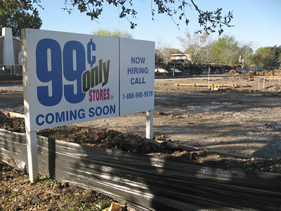 99 Cents Only Store Under Construction on Broadway near Bellfort, Houston