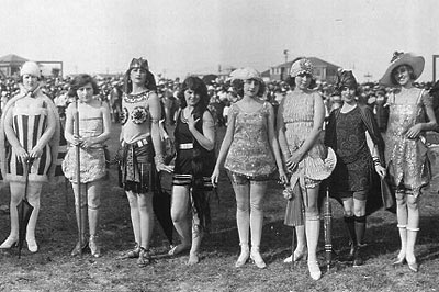 Detail, Contestants Bathing Girl Revue, Galveston, May 13, 1923