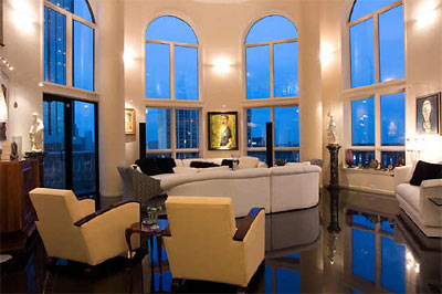 Living Room of Manhattan Lofts Unit 808, Houston