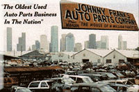 Johnny Franks Auto Parts Ad