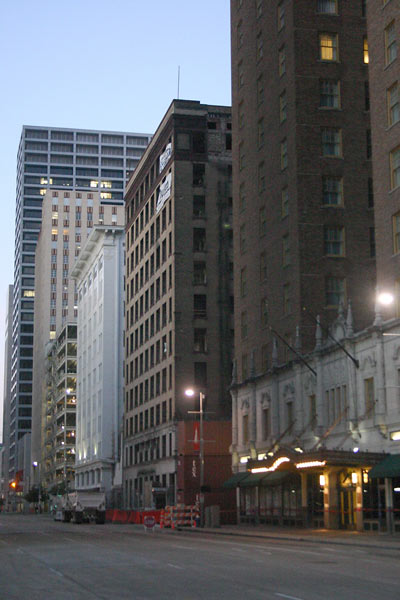 Controlled Demolition of the Hotel Montagu, Downtown Houston, January 20, 2008