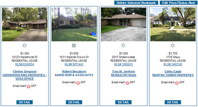 Email Alerts on Bookmarked Listings on HAR.com
