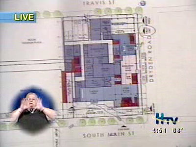 Screen Capture of Planning Commission Discussion of Plan of New Medistar 40-Story Condo and Hotel Tower at Dryden and Main St., near Southgate, Texas Medical Center, Houston