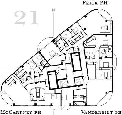 23rd Floor Plan, The Titan Condos, Houston