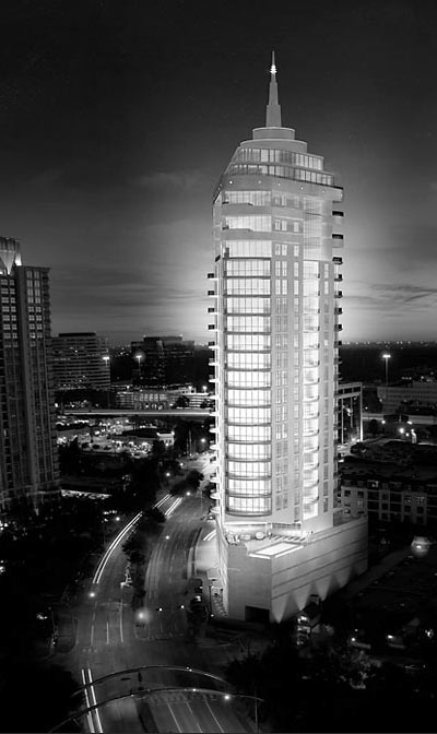 Randall Davisâ€™s Proposed Titan Condo Highrise, Post Oak Blvd., Uptown Houston
