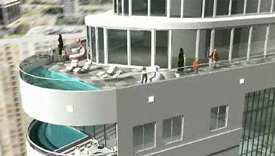 Penthouse View, Randall Davisâ€™s Proposed Titan Condo Highrise, Post Oak Blvd., Uptown Houston