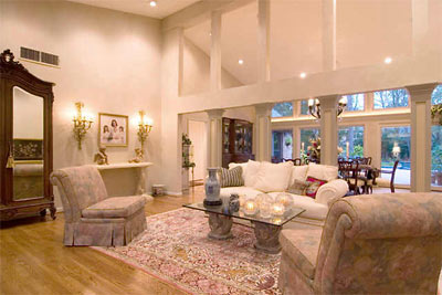 Living Room of 230 Blalock Rd., Piney Point Village, Houston