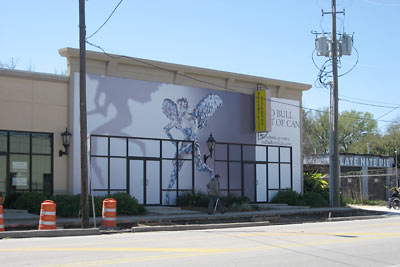 Storefront Ad for Red Bull Art of Can Competition and Exhibition on Elgin St., Midtown, Houston