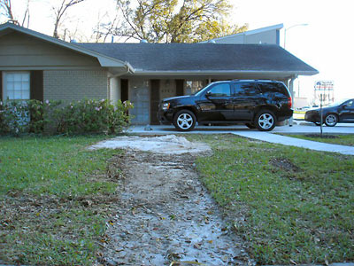Site of Former Billboard in Front Yard of House at 4743 Banning, Afton Oaks, Houston