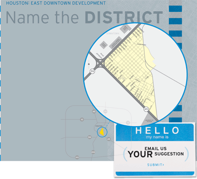 Name the District Contest Graphic, East Downtown District