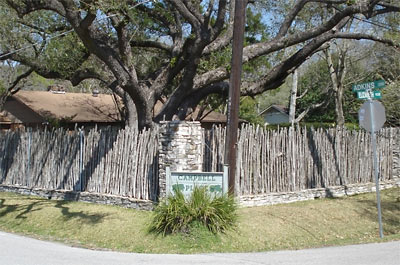 House with Stockade Fence, Campbell Place, Spring Valley, Houston