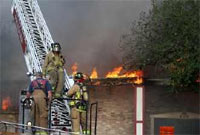 Fire at Compton Courts Apartments, 419 Richey Rd., Pasadena, Texas, April 11, 2008