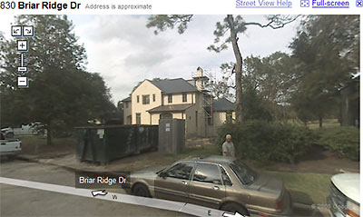 Google Maps Streetview of 830 Briar Ridge Dr., Houston
