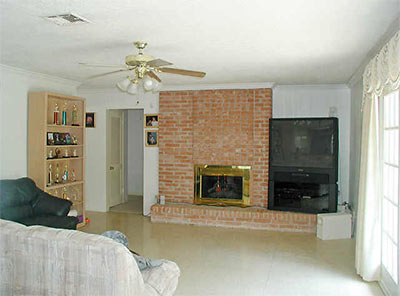 Family Room, 12415 Perthshire Rd., Before