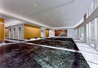Lobby of Proposed Office Tower at 1600 West Loop South, Uptown, Houston