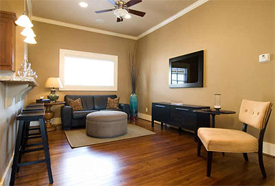 Living Room, 701 Aâ€”â€“ St., Houston