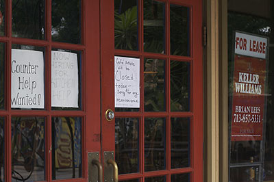 Front Door of Cafe Artiste, May 1, 2008