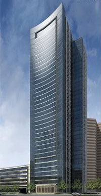 Hanover Company 37-Story Apartment Tower at BLVD Place, designed by Solomon Cordwell Buenz