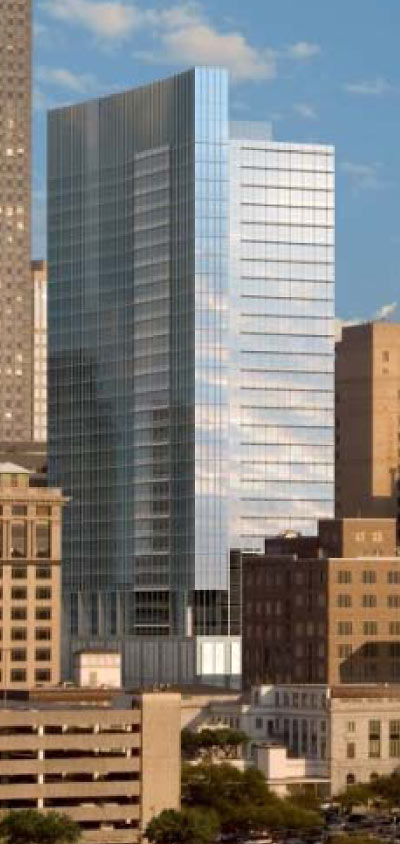 Rendering of New Hines North Tower, Downtown Houston