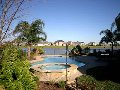 Neighborhood Guessing Game 6: View of Pool at 3301 Barberry Ct., The Lakes of Highland Glen, Pearland