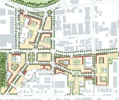 Older Master Plan of Proposed Regent Square Development, North Montrose, Houston