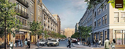 View of Revised Regent Square Development, Houston