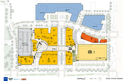 Second Level Site Plan, BLVD Place, Galleria, Houston
