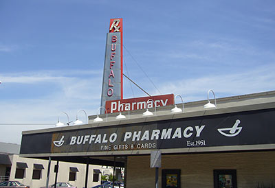Buffalo Pharmacy at Bissonnet and Buffalo Speedway, West University, Texas