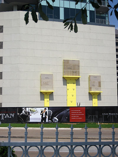Giant Fountains on Parking Garage, Cosmopolitan Condominiums, Post Oak Blvd., Houston