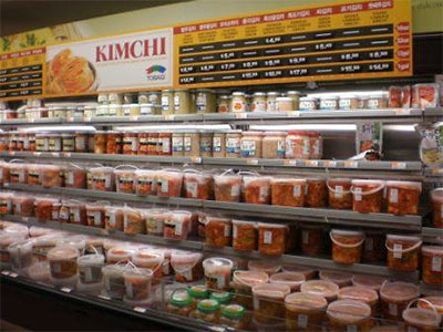 Wall of Kimchi, Super H Mart Korean Grocery Store, 1302 Blalock Rd., Houston