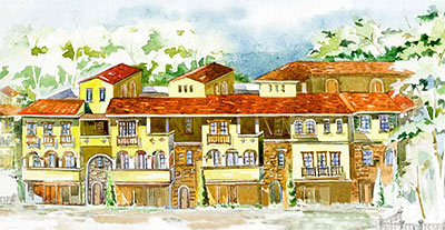 The Modigliani, Townhouses on South MacGregor Way, Houston
