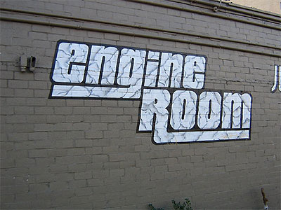 Engine Room Sign, 1515 Pease St., Downtown Houston