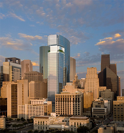Rendering of MainPlace, Main and Rusk, Downtown Houston