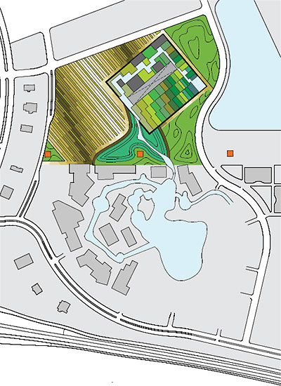 Site Plan of Proposed Snow Mountain Indoor Ski Resort, Houston
