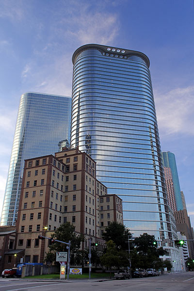 Downtown YMCA with Chevron (Formerly Enron) Building in Background, Houston