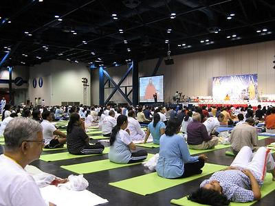 Yoga Camp with Swami Ramdev at the George R. Brown Convention Center, July 2008