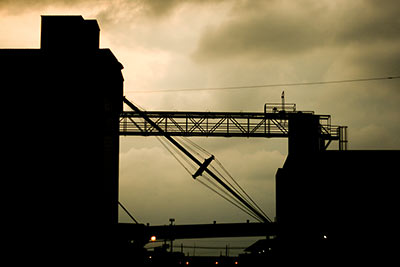 Bridge over Railroad Tracks, First Ward North of Edwards St., Houston