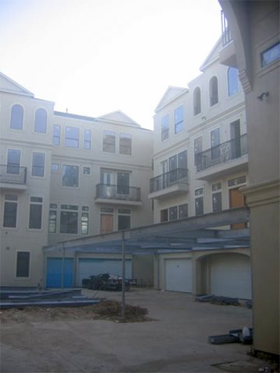 Construction Photo of Piazza Townhomes, 620-640 Harold St., Audubon Place, Houston