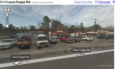Google Street View of 6516 Laura Koppe Rd., Houston