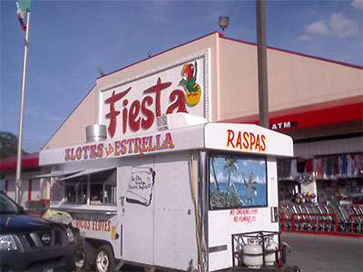 Elotes La Estrella Taco Truck, Fiesta Parking Lot, Fulton St., Houston