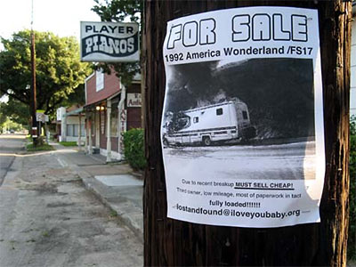 America Wonderland For Sale Poster, Studewood St., Houston Heights