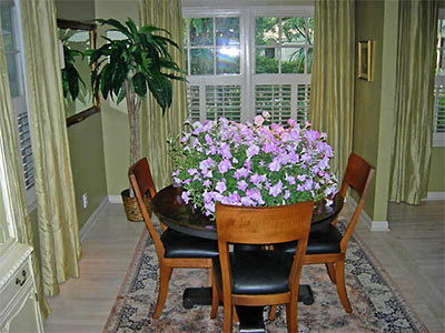 Flowers on the Dining Room Table, 6023 Rose St., Glen Cove, Houston